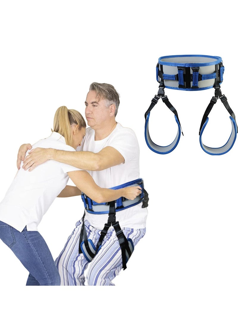 XiuWoo Transfer Belts with Leg Rings Nursing Safety Gait Belts Patient Lift Belt Mobility Aid Rehabilitation Strap Non Slip Transfer Assist Belt, 140cm  - Image 1