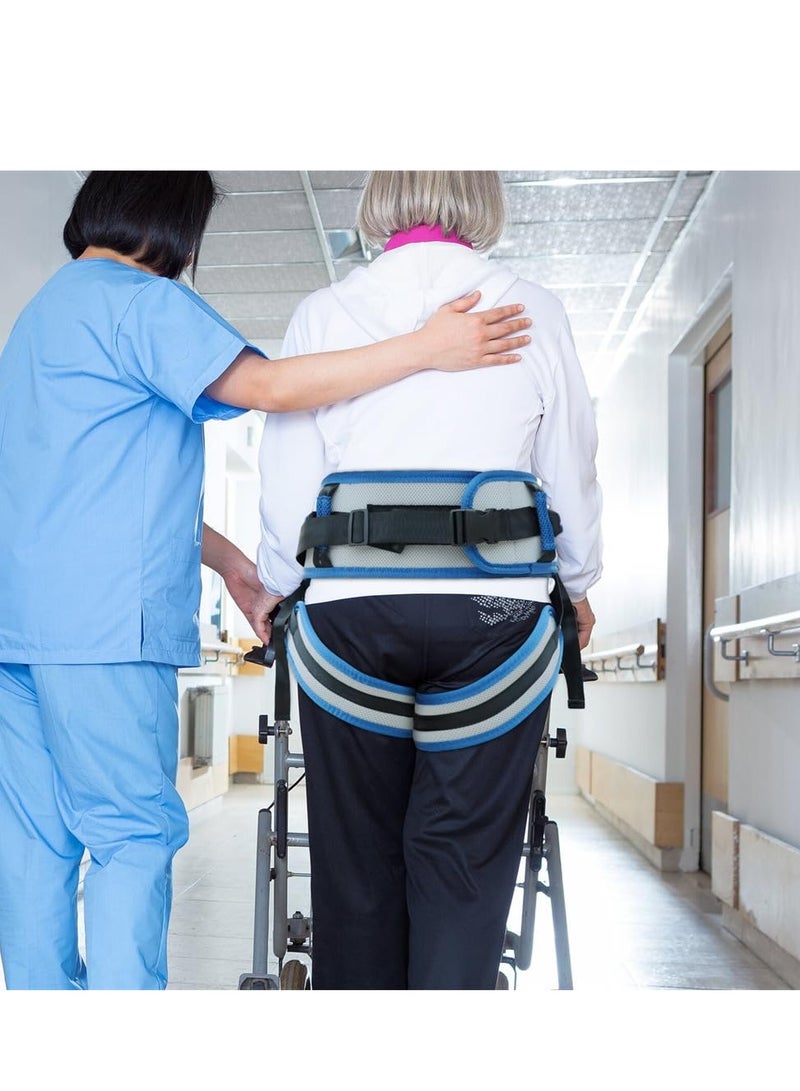 XiuWoo Transfer Belts with Leg Rings Nursing Safety Gait Belts Patient Lift Belt Mobility Aid Rehabilitation Strap Non Slip Transfer Assist Belt, 140cm  - Image 2