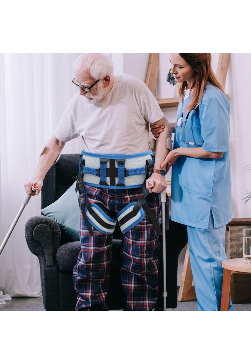 XiuWoo Transfer Belts with Leg Rings Nursing Safety Gait Belts Patient Lift Belt Mobility Aid Rehabilitation Strap Non Slip Transfer Assist Belt, 140cm  - Image 3