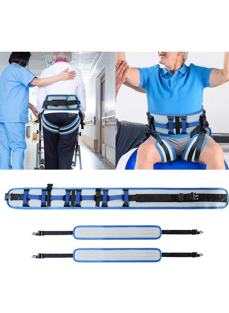 XiuWoo Transfer Belts with Leg Rings Nursing Safety Gait Belts Patient Lift Belt Mobility Aid Rehabilitation Strap Non Slip Transfer Assist Belt, 140cm  - Image 4
