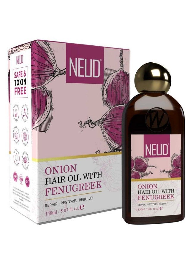 NEUD XPOSE YOURSELF Neud Premium Onion Hair Oil With Fenugreek For Men & Women 1 Pack (150Ml) - Image 1