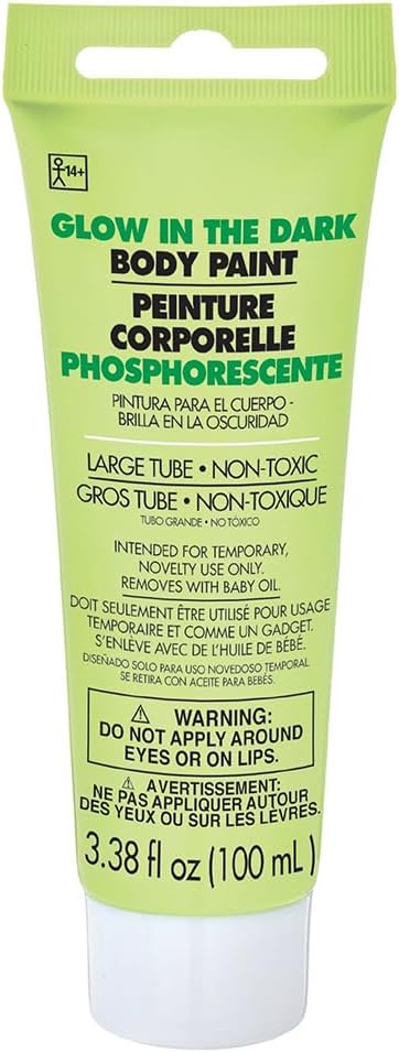 Vibrant NeonBody Paint 34 oz Pack of 1 Safe NonToxic WaterBased Formula for Ultimate Party Fun Festivals More