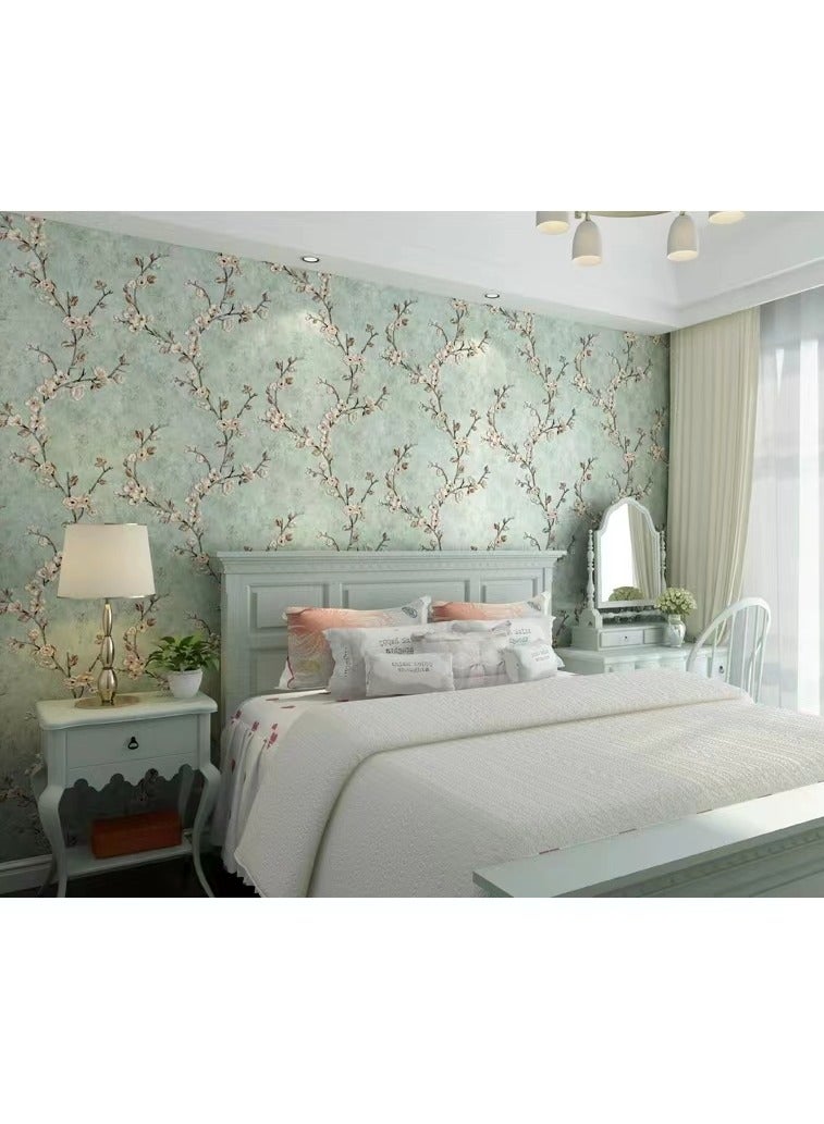YQbest Vintage self-adhesive relief wallpaper Warm bedroom, living room, TV background 0.53 * 3m - Image 2