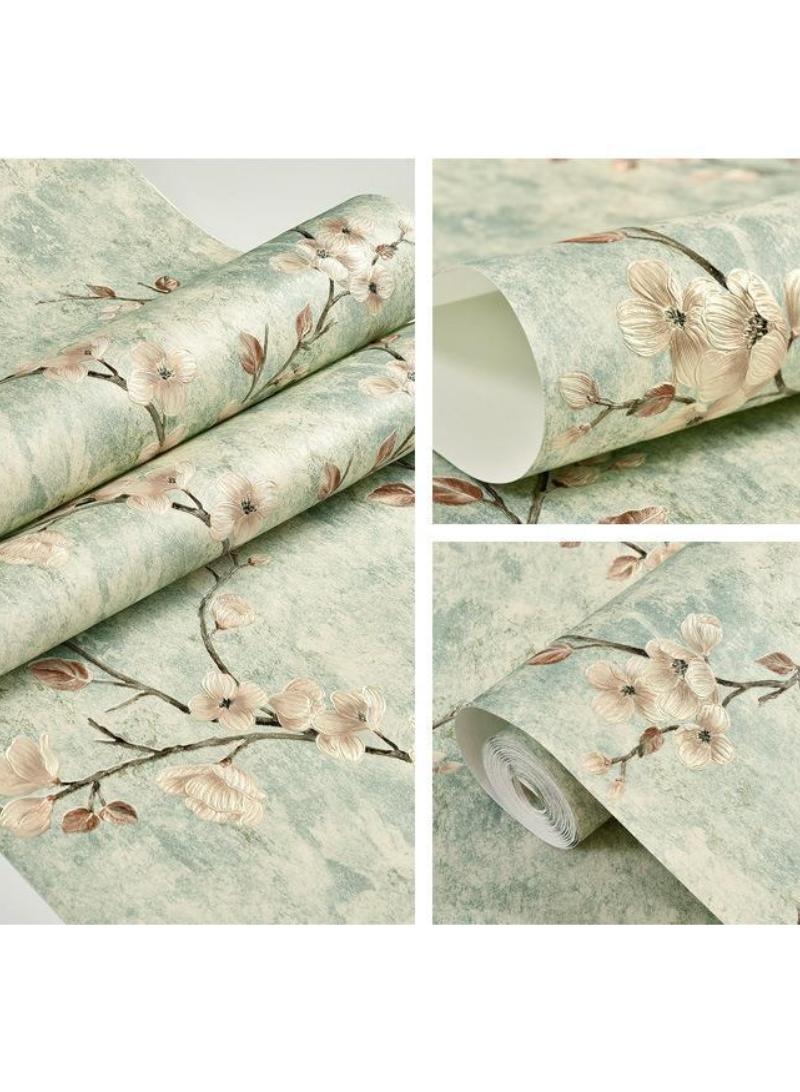 YQbest Vintage self-adhesive relief wallpaper Warm bedroom, living room, TV background 0.53 * 3m - Image 3
