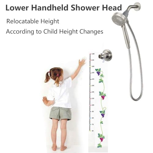 BOPai Suction Shower Head Holder, Relocatable Handheld Showerhead Holder, Fixed Angle - Brushed Nickel - Image 5