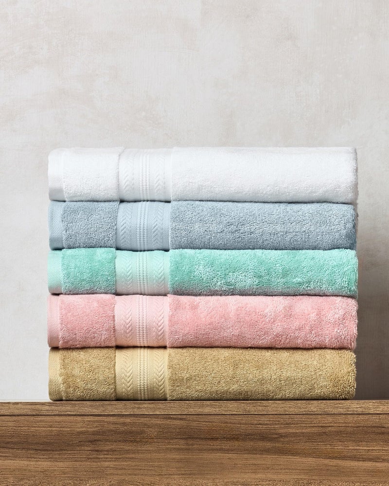 Himêya Himeya Bamboo Cotton Towels for Bath | Bath Towel Large Size | Bath Towel - Soft & Absorbent | 600 GSM | 1 Piece Bath Towel for Men/Women | 70 cms x 140 cms - Blue - Image 4