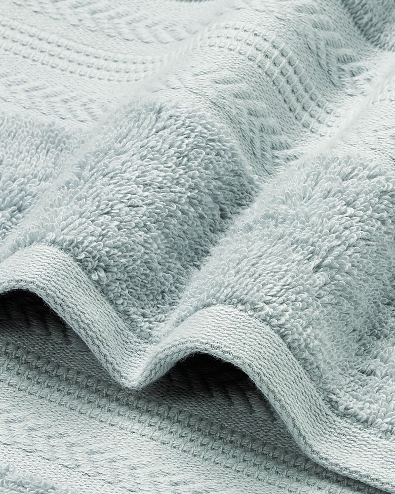 Himêya Himeya Bamboo Cotton Towels for Bath | Bath Towel Large Size | Bath Towel - Soft & Absorbent | 600 GSM | 1 Piece Bath Towel for Men/Women | 70 cms x 140 cms - Blue - Image 2