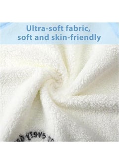 MIXDE 5 Pcs Baby Flannel Face Cloth Soft Face Flannels Toddler Flannels Wash Towels Quick Dry Reusable Face Body Cloths With Loop For Baby Kids  - Image 3