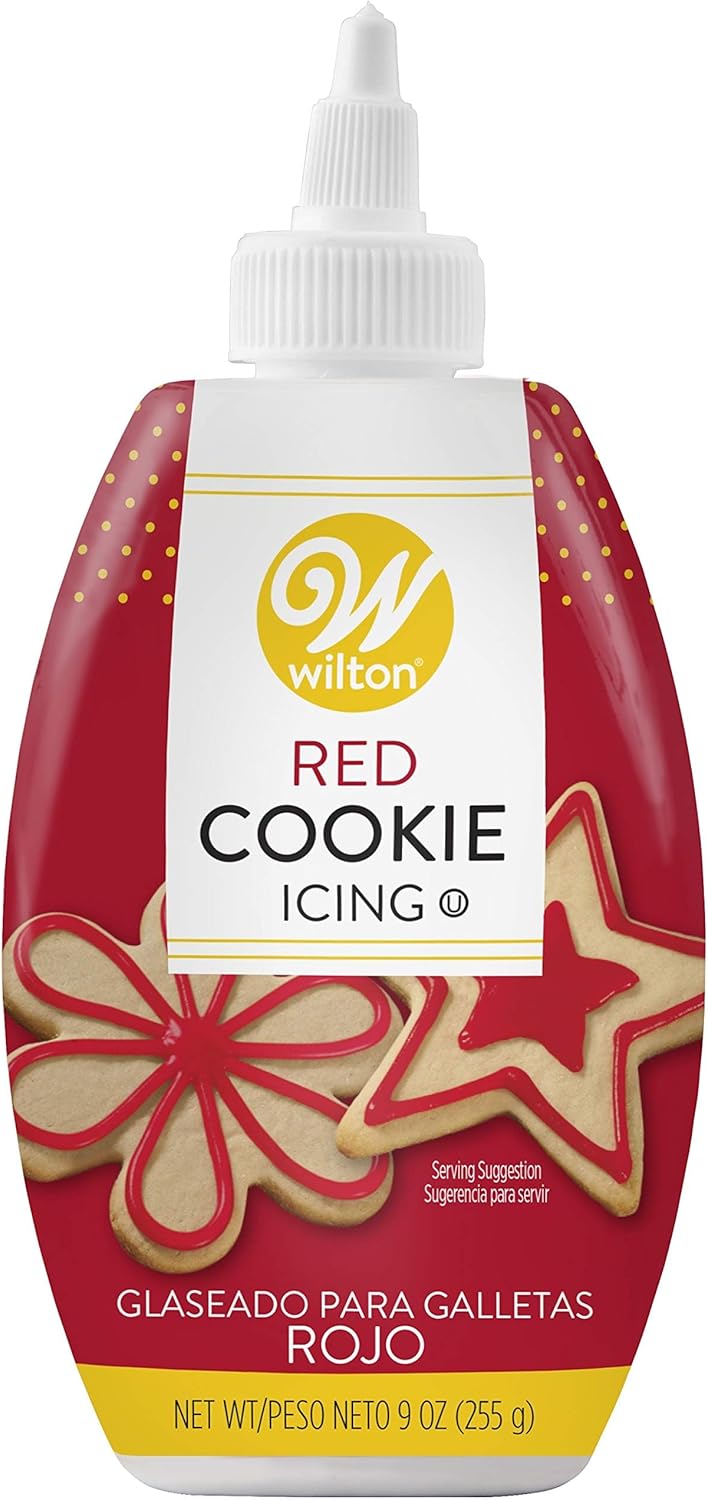 Wilton زجاجة تزيين الكعك من ويلتون سريعة الجفاف لتزيين بسكويت السكر و خبز الزنجبيل 75 أونصة تغليف أحمر قد يختلف - Image 2