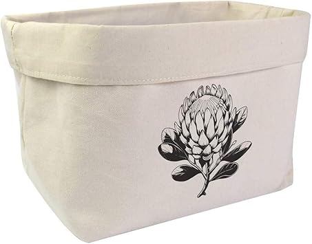 Azeeda Large Protea Flower Canvas OrganiserStorage Bag OR00032215 - Image 1