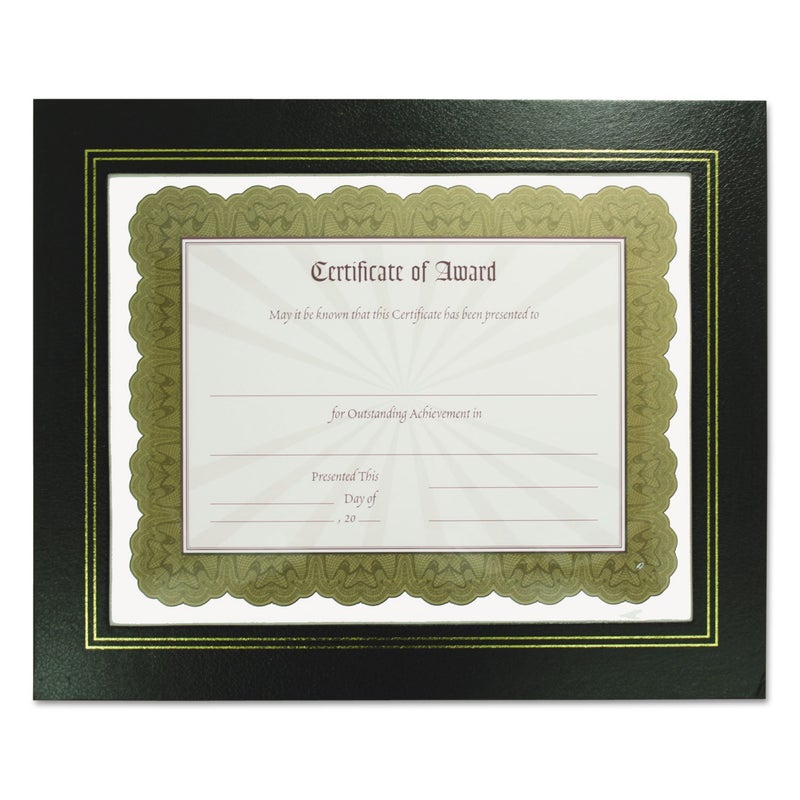 NuDell 21202 Leatherette Document Frame  8-1/2 x 11  Black (Pack of Two) - Image 1