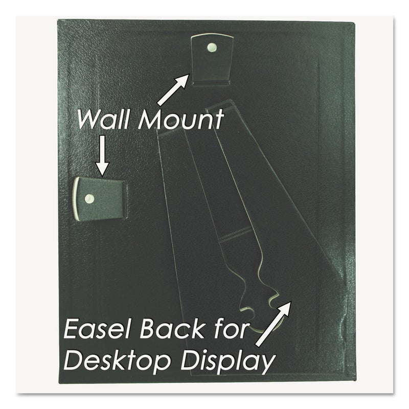 NuDell 21202 Leatherette Document Frame  8-1/2 x 11  Black (Pack of Two) - Image 5