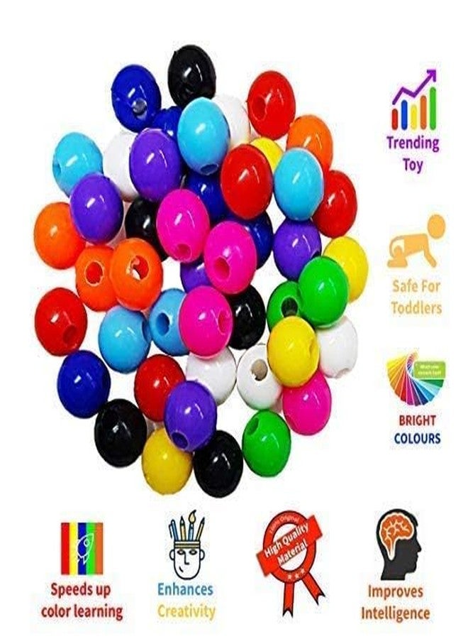 Stylera Building Toys for Kids Educational Construction Fun Toys Creative Toy Building Blocks for Kids Colorful Snowflakes Building Blocks Toys Preschool Kids Game (Counting Beads) - Image 3