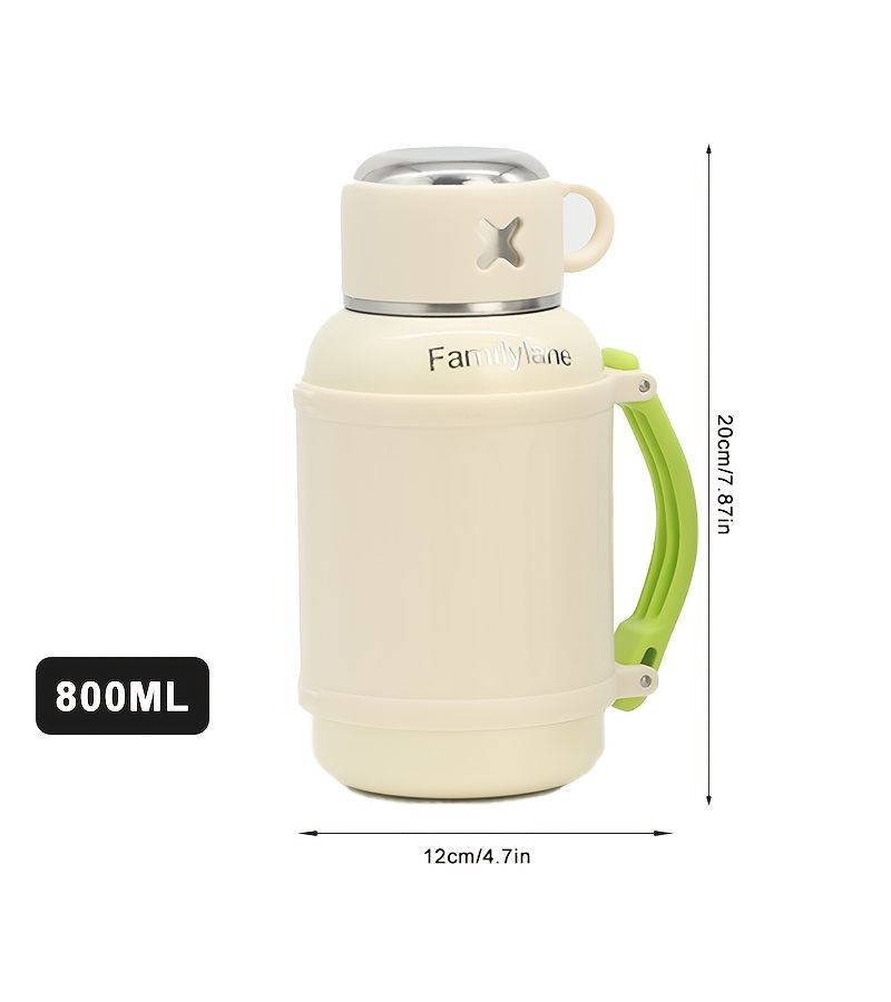 White Stainless Steel Vacuum Insulated Tumbler 27oz Travel Mug Hot Cold - Image 4