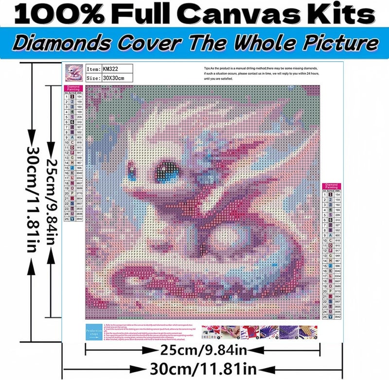 Acelii 4PCS 5D Diamond Art Kits for Adults Beginners,Dragon DIY Full Round Drill Diamond Painting Kits, Paint by Diamonds Dots Gem Art Easy,Home Wall Decor 12X12 Inch - Image 5