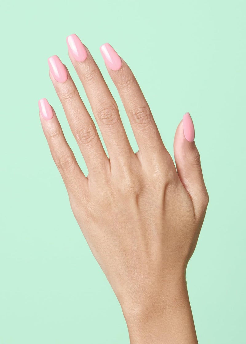 ohora Semi Cured Gel Nail Strips (N Cream Pink) - Pink, Solid, Works with Any UV/LED Lamps, Salon-Quality, Long Lasting, Easy to Apply & Remove - Includes 2 Prep Pads, Nail File & Wooden Stick - Image 2