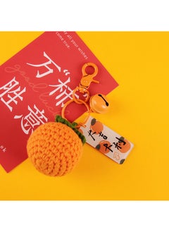 Generic New Handmade Strawberry Keychain Persimmon + Daijiali +22 Orange Bell + Orange Button 