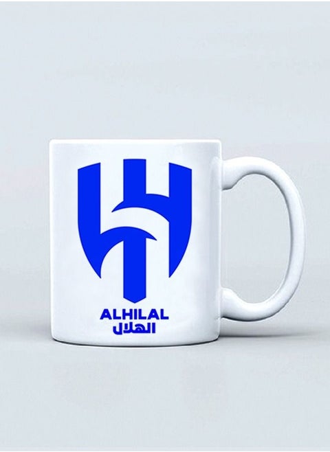 Coffee mug with Al Hilal Football Club logo printed