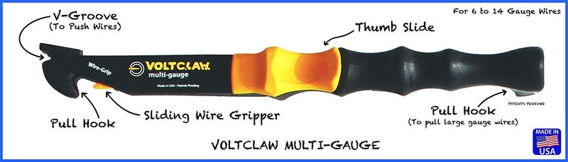 VoltClaw Multi-Gauge nonconductive Wire Electrical Pliers - Image 2
