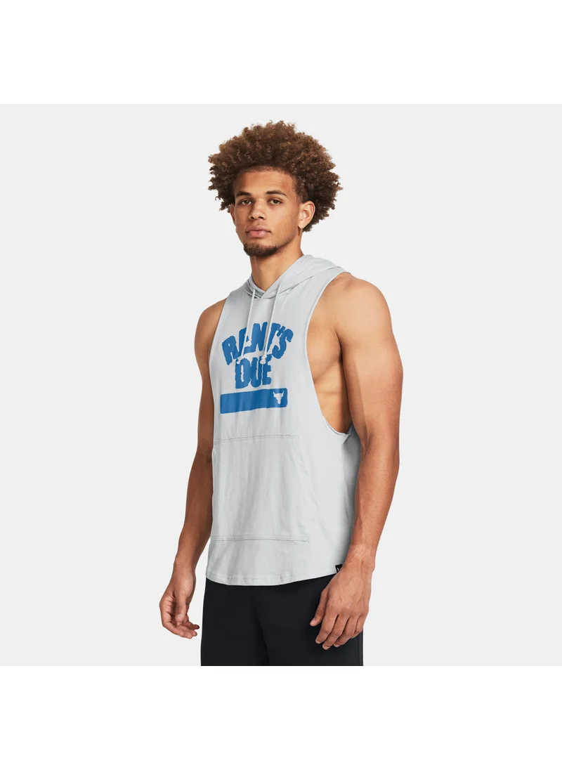 اندر ارمور Men's Project Rock Rents Due Sleeveless Training Hoodie