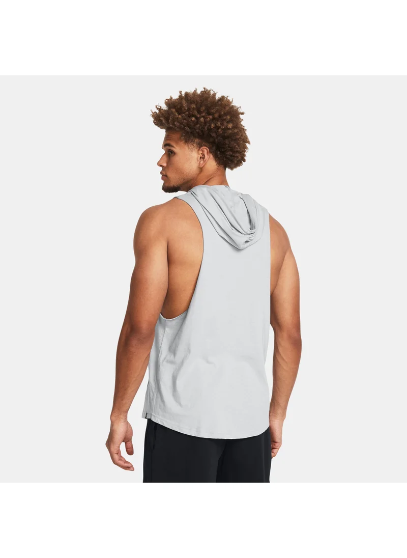 اندر ارمور Men's Project Rock Rents Due Sleeveless Training Hoodie