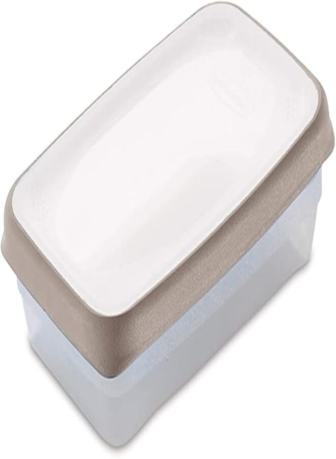 Stefanplast Stefan Plast Food box for refrigerator CIAO FRESCO lt. 0,4 white - light dove grey - transparent 01041