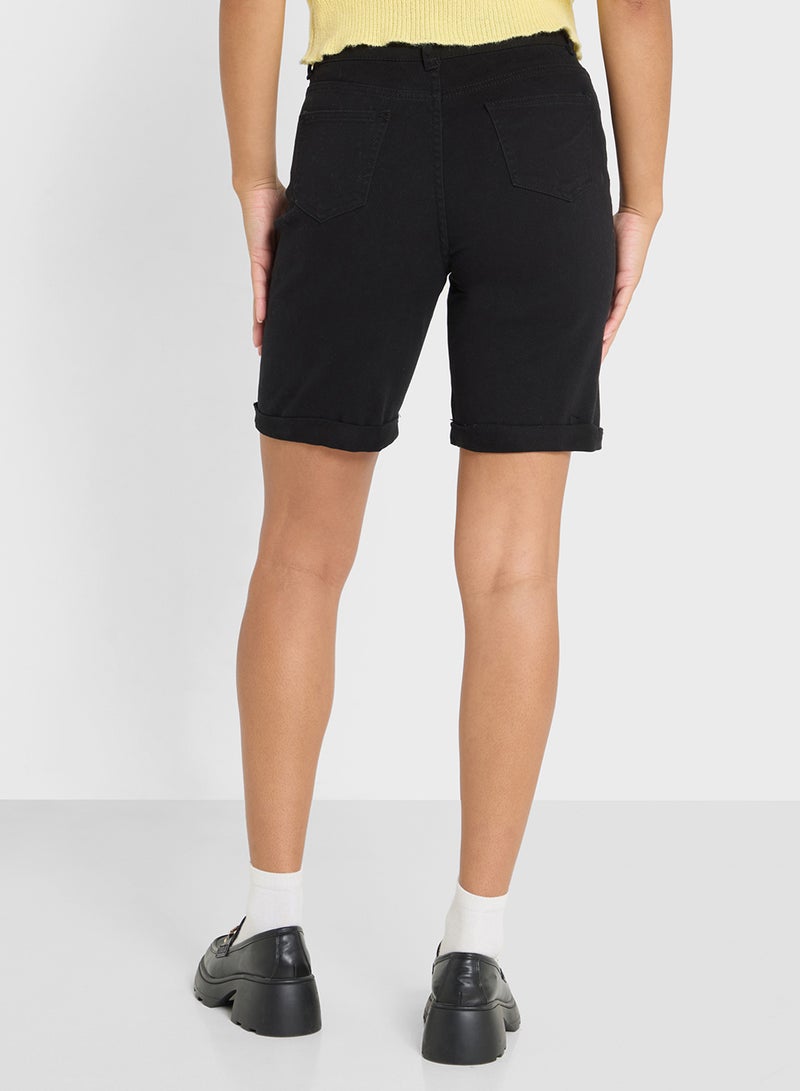 Ginger Denim Bermuda Shorts - Image 3