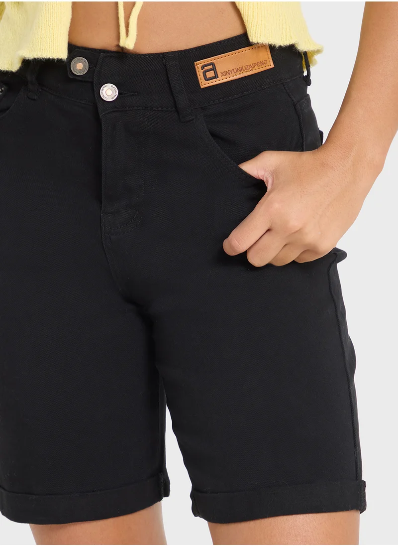 Ginger Denim Bermuda Shorts