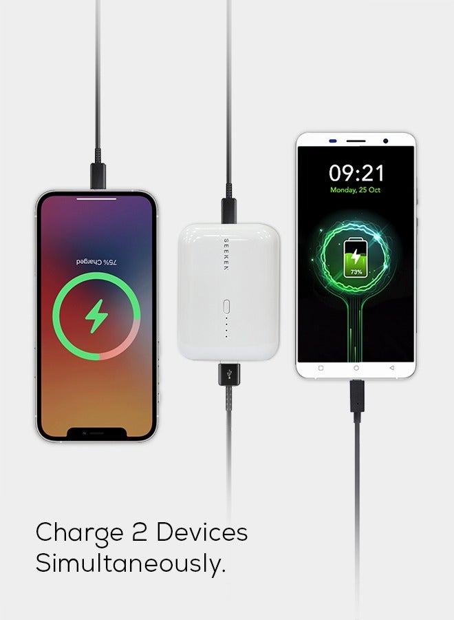 Seeken SEEKEN 10K MAH Foldable Magnetic Power Booster Wireless 22.5W Power Bank - White | Fast Charging | Portable Charger | Travel Charger | Overcharge Protection | Premium Design | High-Quality. - Image 3