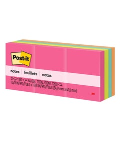 Post It 1 Pack Neon Colors Sticky Notes 38 mm x 51 mm  - Image 3