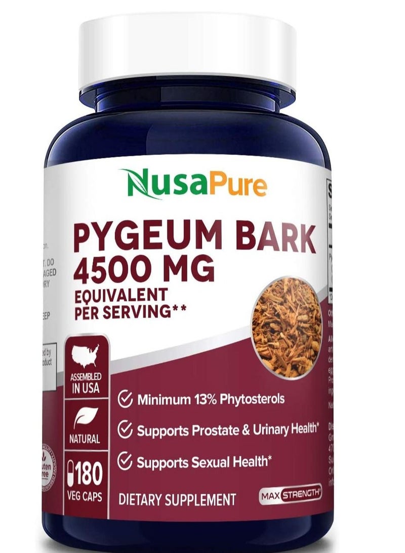 NusaPure Pygeum Bark 4500mg 180 Veggie Caps