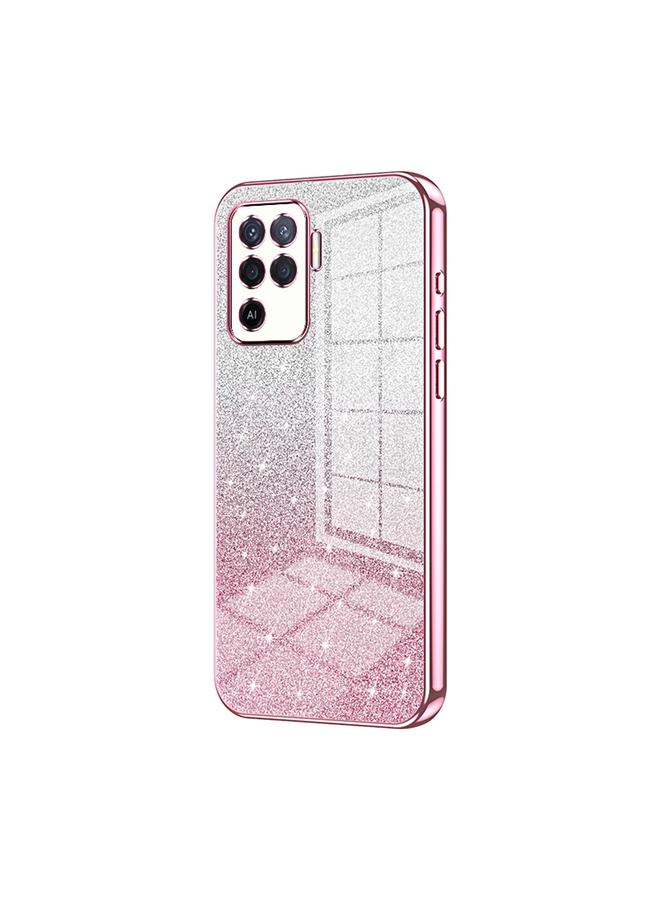 S-TOP Case For OPPO A94 4G Gradient Glitter Powder Electroplated Phone Case - Image 1