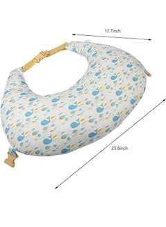 Riolio Nursing Pillow Large Breastfeeding Pillow, Mom Feeding Pillow with Baby Support Cushion Ergonomic Baby Feeding Pillow Positioner with Adjustable Waist Strap Removable Cotton Cover Newborn  - Image 5