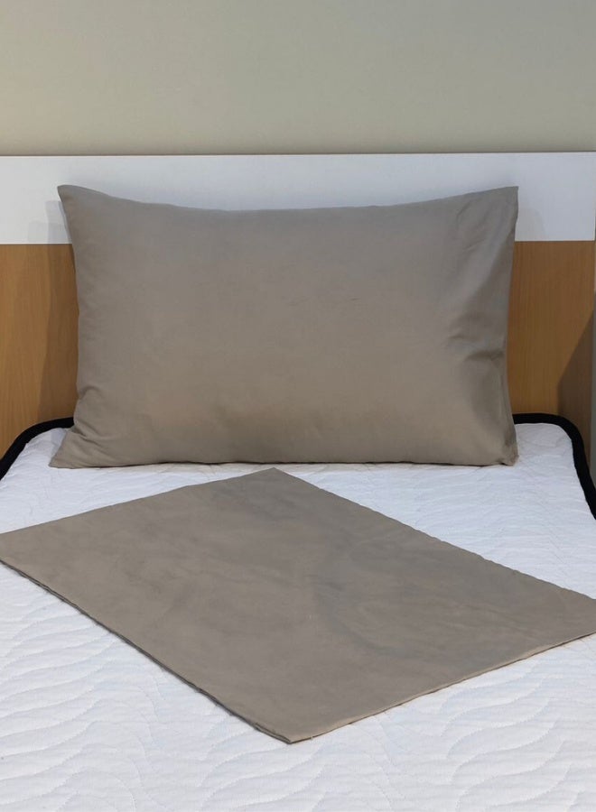 Inrest Pillow Cover 100% Soft Microfiber 50x75 cm - Dark Biege - Image 1