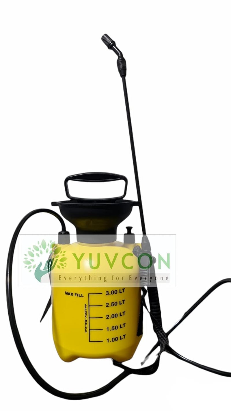 Yuvcon Manual Pressure Sprayer, Multi-Purpose Compression Sprayer for Gardening & Agriculture Spray Pump with Washer Set(3 litres) - Image 2