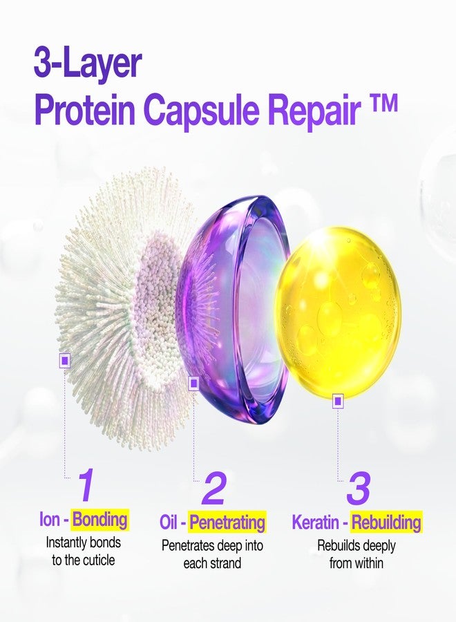 FROMLABS Protein Capsule Hair Repair Treatment, 3-Minute Keratin Hair Mask & Deep Conditioner for Damaged, Repair & Strengthen, Instant Detangling, Anti-Frizz, Low-pH, Fine-Hair Safe, 6.76 fl oz - Image 5