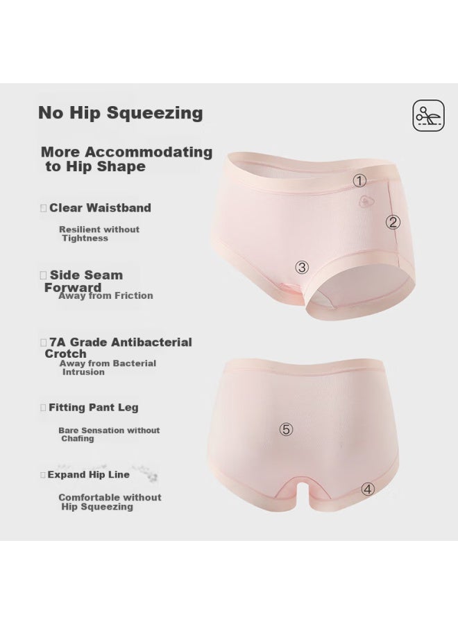 Fenton Fenteng Women's Underwear, 4-pack, Summer New Style, 40-count Modal, Soft Thin, Seamless Triangle Panties - Image 5