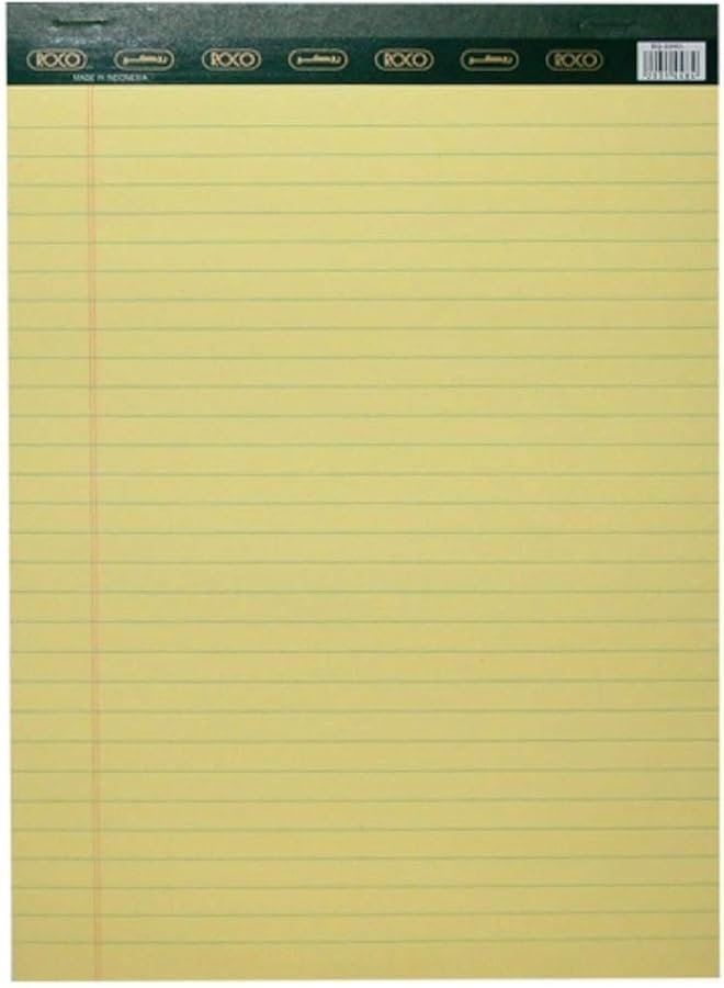 دفتر ملاحظات قانوني أصفر A4 40 ورقة 10 دفاتر Rq 23001