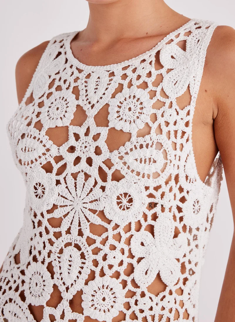 SNDYS Crochet Sleeveless Dress