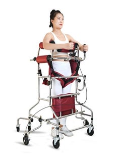 Rehabilitation Training Equipment Walking Aid Elderly Stroke Hemiplegia Walker for Disable Eight Wheels