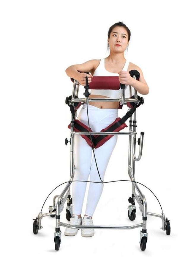 Generic - Rehabilitation Training Equipment Walking Aid Elderly Stroke Hemiplegia Walker for Disable Eight Wheels - Image 1