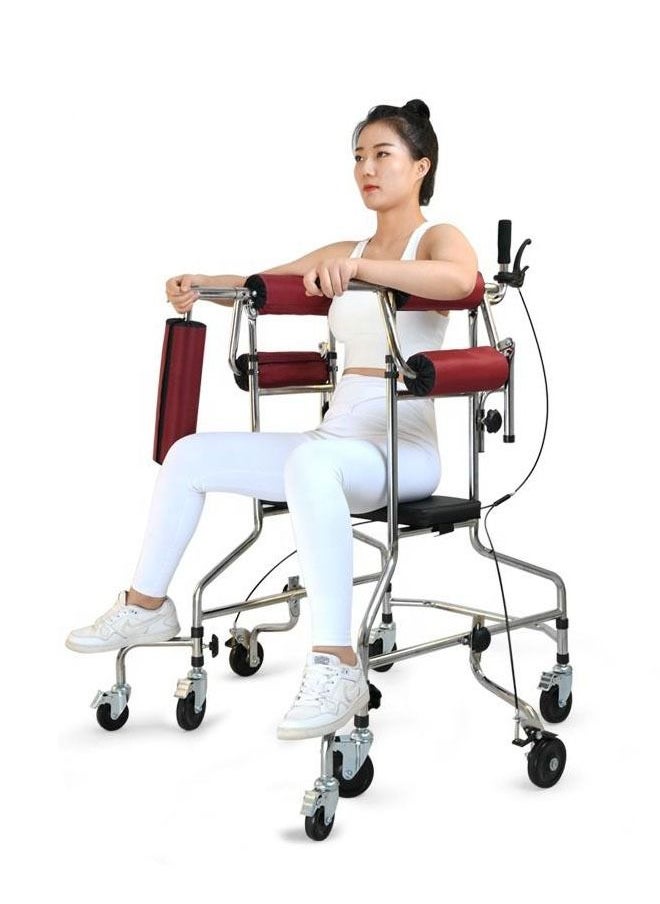 Generic - Rehabilitation Training Equipment Walking Aid Elderly Stroke Hemiplegia Walker for Disable Eight Wheels - Image 1