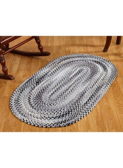 Better Trends Better Trends Ombre Braided Area Rug, 20" x 30" Oval, Reversible and Durable, 100% Soft Cotton Chenille, Ideal for Kitchen, Living Room, Ergonomic Comfort Standing Braided Mat - Brown  - Image 3