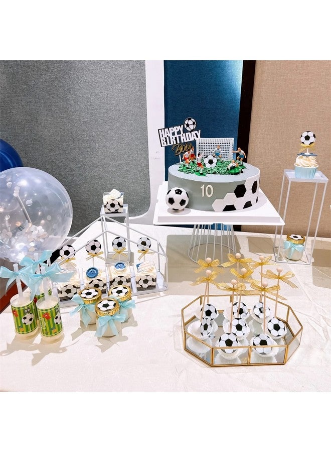 Qoadwem Soccer Cake Topper,14pcs Soccer Players Toys Football Cake Topper Decorations Soccer Ball Soccer Player Cake Decorations For Soccer Party Theme DecorationsMen Boy Birthday Cupcake Topper… - Image 5