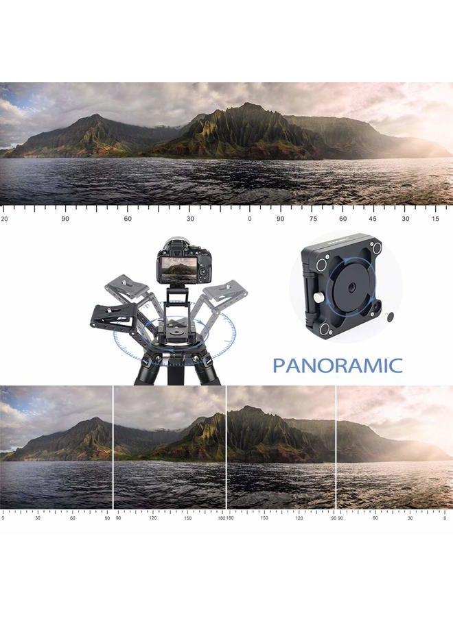 Innorel Z-Flex Tilt Tripod Head- MH5 CNC Aluminum Alloy All Metal Flexible Folding Z Pan 360° Horizontal Rotation with 1/4" and 3/8" Screws, Max Load 6.61lb for Canon Nikon Sony DSRL Camcorder Slider - Image 4