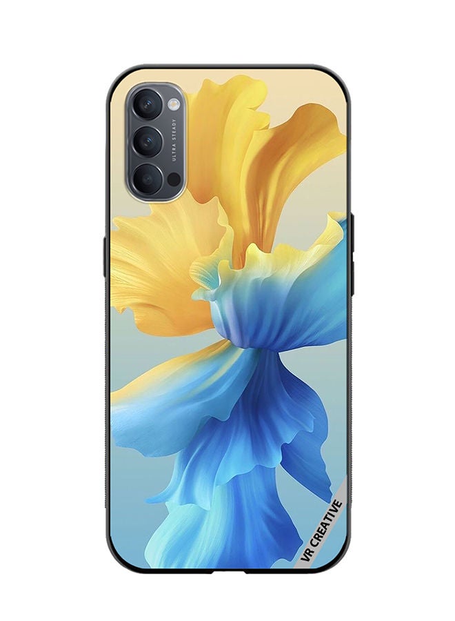 VR CREATIVE Protective Case Cover For Oppo Reno4 Pro 5G Flower Design Multicolour - Image 1