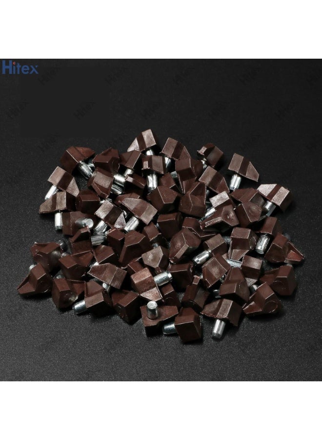 Hitex Shelf Pegs 5mm – Plastic with Stainless Steel Shelf Support Pins | Cabinet Shelf Clips & Holder Pins for Bookcase, Cupboards, Kitchen Cabinets, Furniture Shelves - Image 4