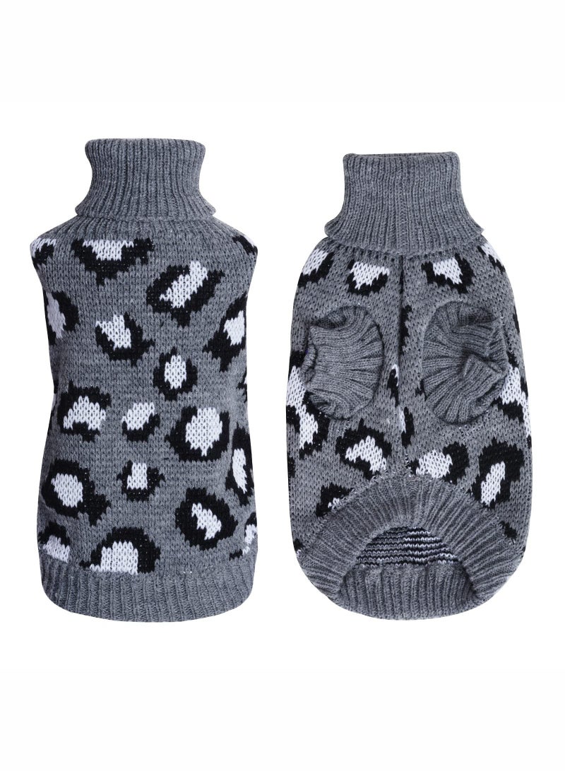 Generic Pet Sweater Cat Winter Warm Sleeveless Sweater Cat or Small Dog Clothes Gray X Small  - Image 2