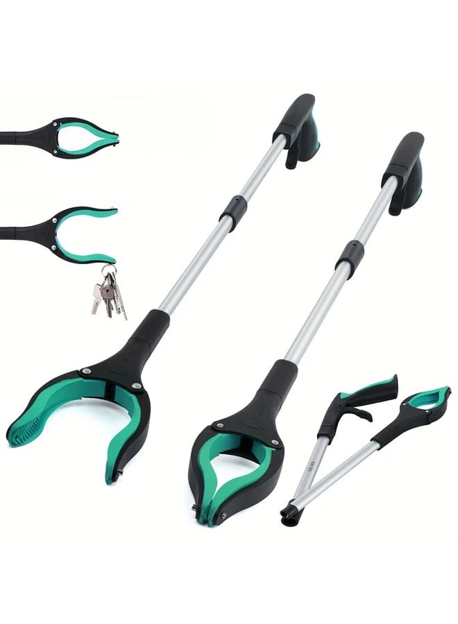 Orange 32 Inch Foldable Grabber Tool With Magnetic Tip For Elderly And Reaching Aid - Image 1