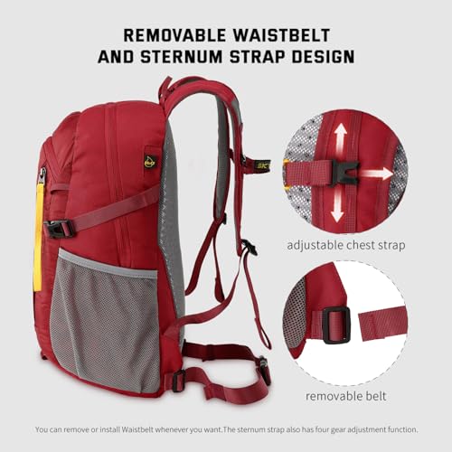SKYSPER Small Hiking Backpack, 20L Lightweight Travel Backpacks Hiking Daypack for Women Men - Image 3